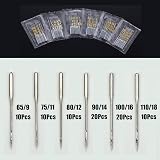 Lanjue 80 Pcs Universal Sewing Machine Needles Box 6 Sizes 65/9–110/18 view 2