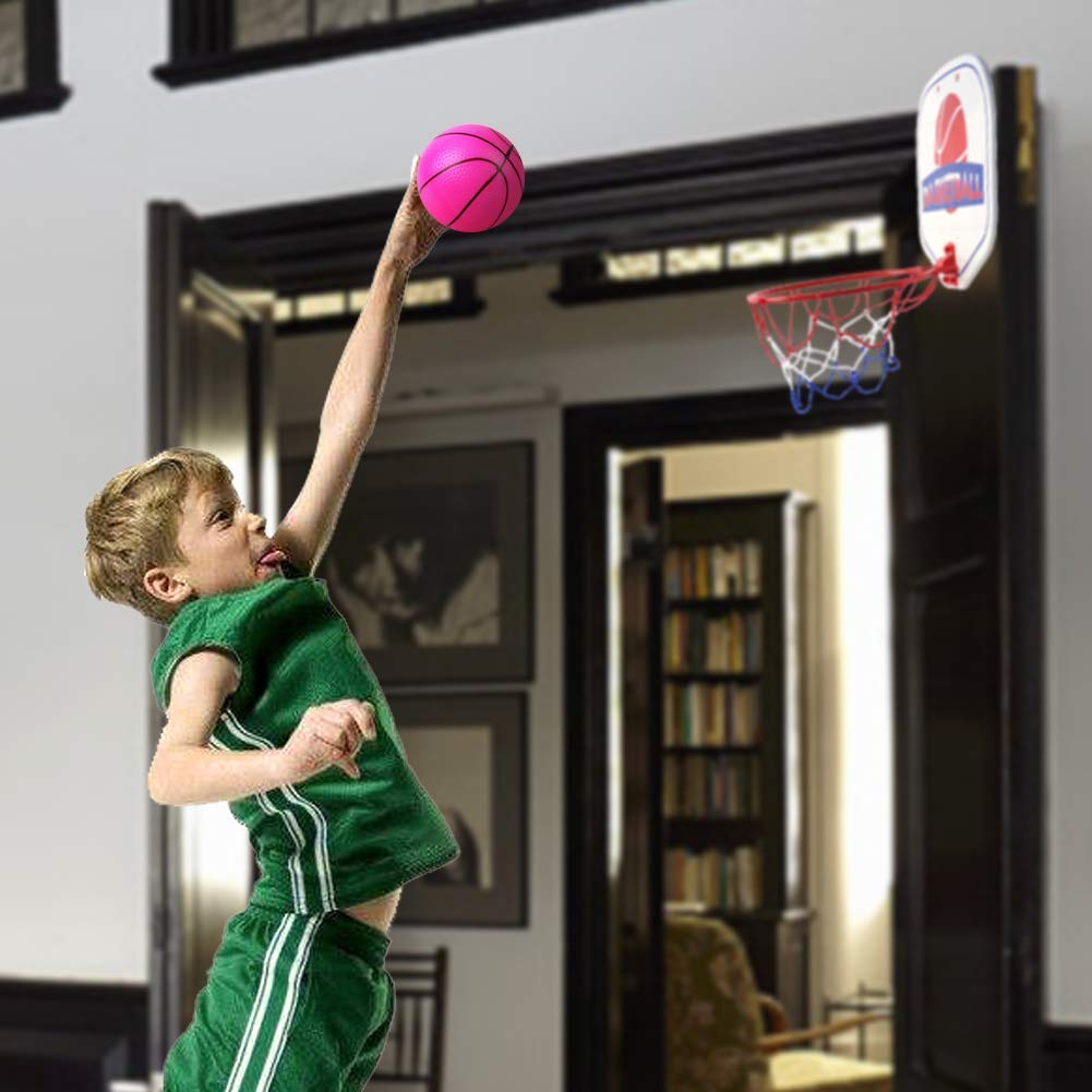 Akokie Basketball Hoop Mini Basketball Net Indoor Ball Pump Kids Girls Boys 3 4 5 6 Years Old