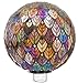 Evergreen Garden Beautiful Baroque Splendor Mosaic Glass Gazing Ball - 10 x 10 x 12 Inches Fade and Weather Resistant Outdoor Decoration