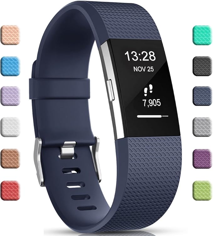 Gogoings Correa para Fitbit Charge 2 Pulsera Ajustable Correa de Reemplazo Deportivo Compatible con Fitbit Charge2 para Mujeres Hombres (Sin Reloj)