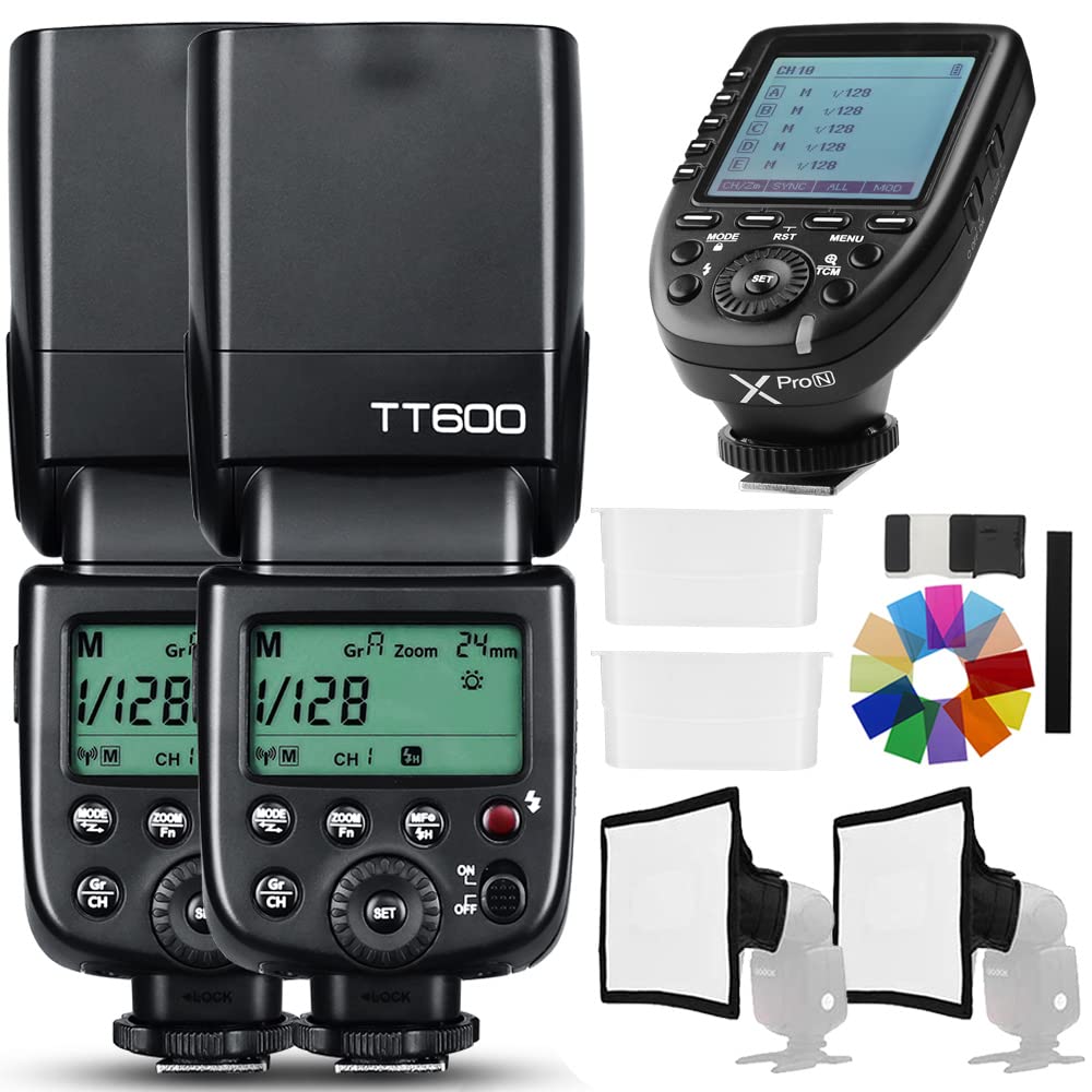 Godox V1S V1 S V1-S Camera Flash, 76Ws 2.4G TTL Round Head Flash Speedlight for Sony,1.5 sec Recycle Time,1/8000 HSS,480 Full Power Shots,10 Level LED Modeling Lamp (Godox TT600 for Nikon Camera)