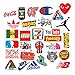 100 Pcs Fashion Brand Stickers for Laptop Stickers Motorcycle Bicycle Skateboard Luggage Decal Graffiti Patches Stickers for [No-Duplicate Sticker Pack]
