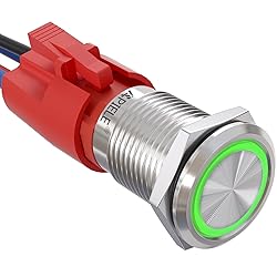 APIELE 10 Amp 16mm Latching Push Button Switch 12V