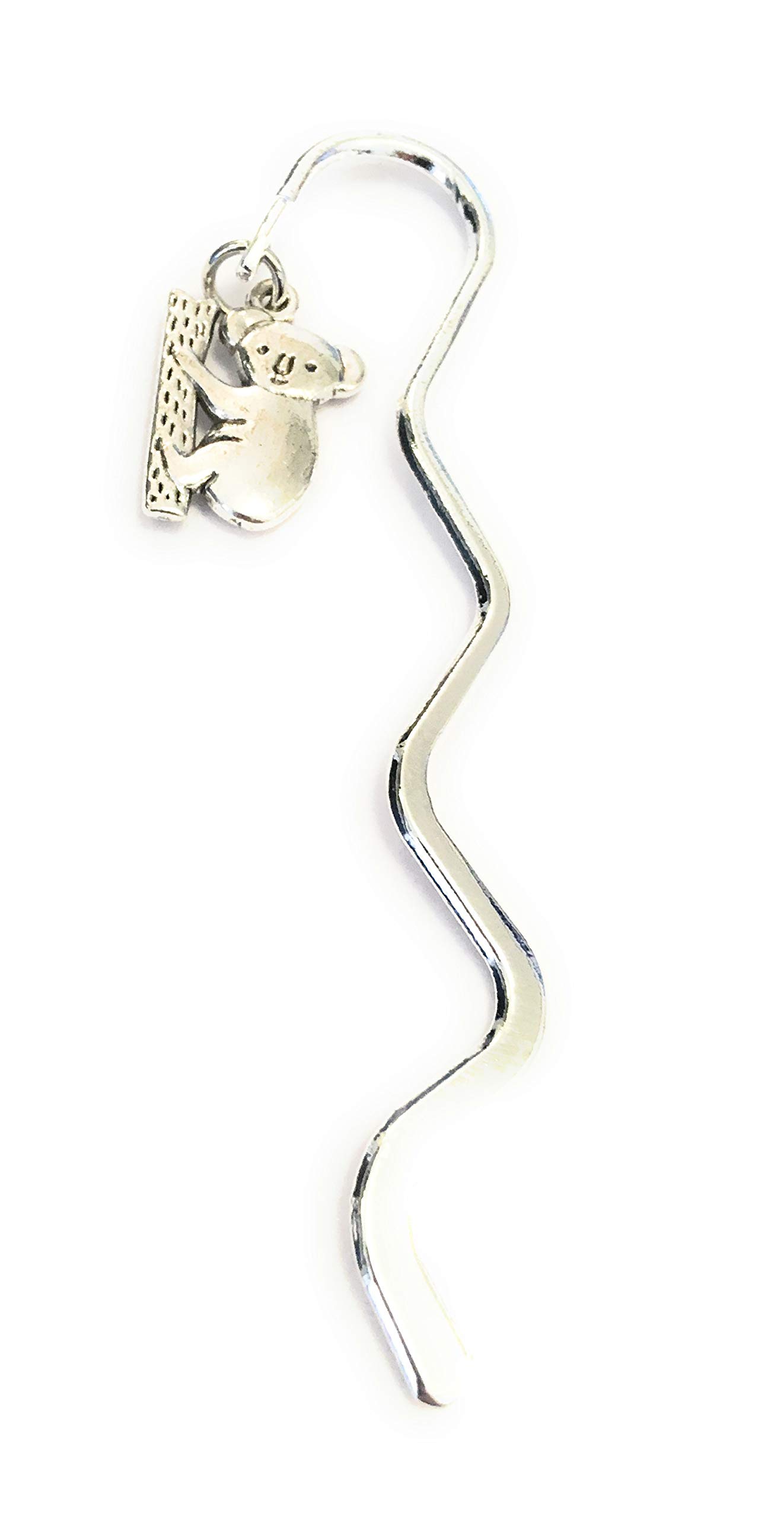 FizzyButton Gifts Silver Tone Koala Charm Mini Bookmark in Gift Bag