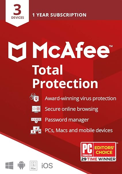 Amazon.com: McAfee Total Protection 2020 Antivirus Internet ...