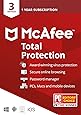 McAfee Total Protection, 3 Device, Antivirus Software, Internet Security, 1 Year Subscription- [Key card] - 2020 Ready