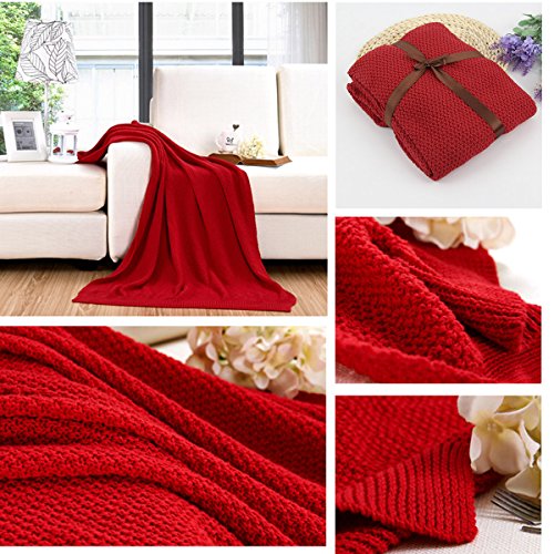 Newborn Infant Toddler Thermal Warm Knit Blanket Baby Crib Cot Soft