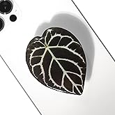 COMMONKUNST Tropical Rare Leaf Plant Multi Functional Collapsible Expandable Mobile Phone Grip & Kicktand (Anthurium Crystall