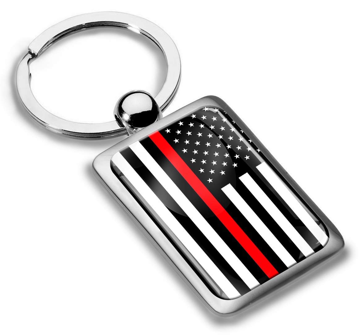 Biomar Labs Stainless Steel Metal Keychains Country Flag National Flags Design Durable Premium Accessory Car House Keys Backpack Gift Travel Souvenir (USA American Flag KK 231) — image 1