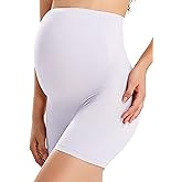 Gratlin Women's Seamless Maternity Shapewear for Dresses Pregnancy Shorts Panties High Waist Mid-Thigh Underwear