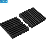 PATIKIL 2Pcs Rubber Anti-Vibration Pads 4"x4"x0.8" Air Conditioner Compressor view 3