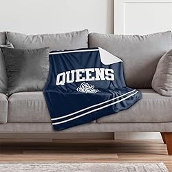 Queens University of Charlotte Primary Logo Stripes