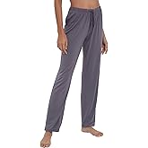 GYS Bamboo Viscose Women's Pajama Pants, Lightweight Comfy Casual Lounge Yoga Pants, Pj Bottoms Sleep Pants with Drawstring