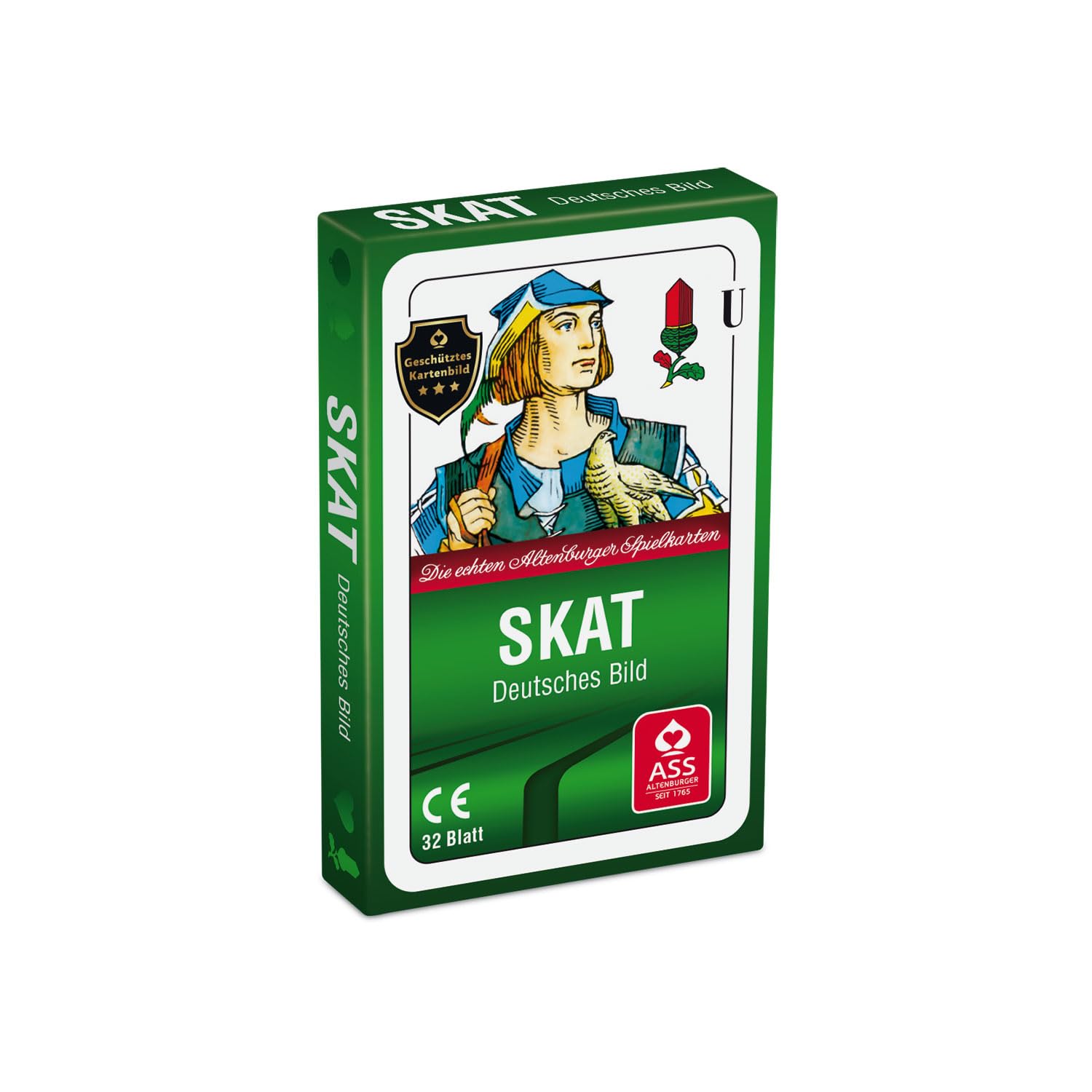 ASS 22570204 Altenburger 22570204-Skat German Picture Cornflower from 10 Years White