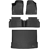 SMARTLINER All Weather Protection Custom Fit Black 2 Row Floor Mats and Cargo Liner Set Compatible with 2024-2025 Hyundai Kona Electric