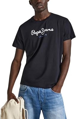 Herren Eggo N T-Shirt, Black (Black), M