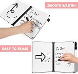 AGM A5 Mini Whiteboard Pink Double Sided Portable Dry Erase Board with Pen view 2