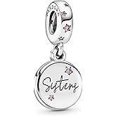 Pandora Jewelry Forever Sisters Dangle Cubic Zirconia Charm in Sterling Silver