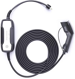 BESENERGY EV Charger Level 2 J1772 EVSE 27ft Home Current-Switchable 220V-240V IP66 10A/16A Portable Charge Station for J1772 EV Cars Without Adapter