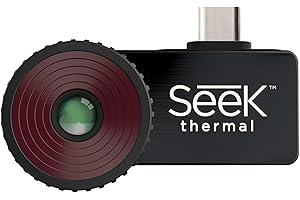 Seek Thermal CompactPRO – High Resolution Thermal Imaging Camera for Android USB-C,Black,Brown