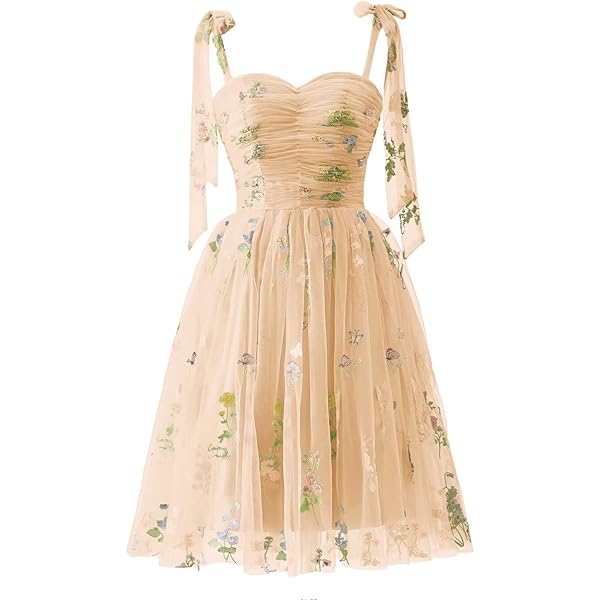 Amazon.com: Qgeno Short Tulle Flower Embroidery Homecoming Dresses for  Teens Sweetheart Spaghetti Strap Fairy Apricot HOCO Dress Petite Cocktail  Party Gowns US0 : Clothing, Shoes & Jewelry