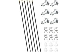 6 Pcs Dash Socket Repair Kit Compatible with Size 9mm Light Bulb and 5/8 Size Hole in The Gauge Cluster, Cable Length 12"