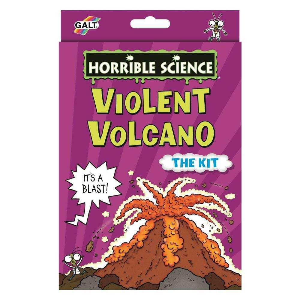 Galt Violent Volcano -Horrible Science Kit -Interactive, Fun Experiments Set and Science Kit for Kids - Make a Volcano Kit for Kids and Watch your Volcano Erupt - For Boys and Girls Ages 8 Years Plus