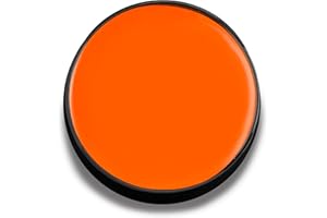 Mehron Makeup Color Cups | Stage, Foundation, Face Paint, Body Paint, Halloween | Face Paint Makeup | Greasepaint .5 oz (14 g) (Orange)