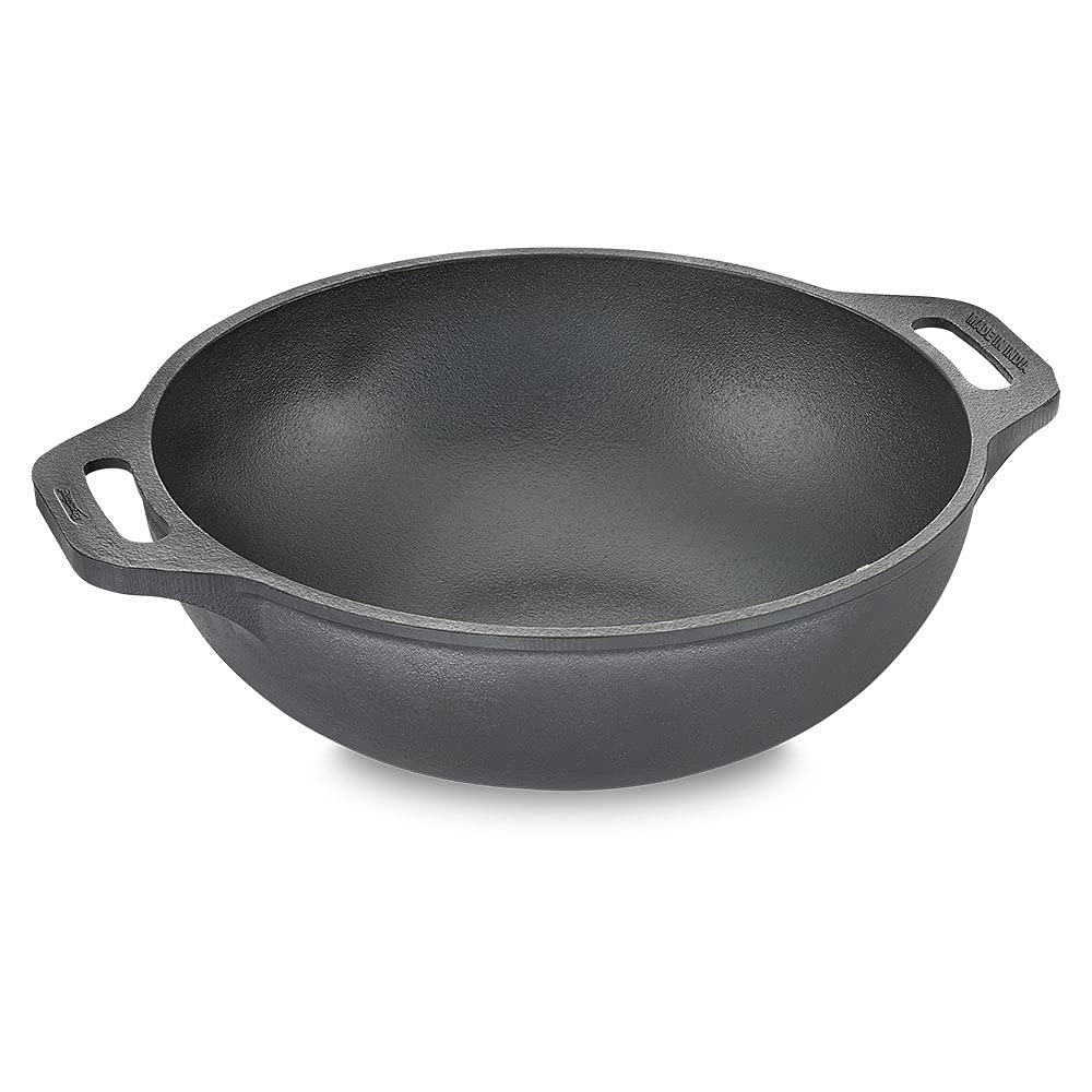 Buy Prestige Cast Iron Kadai, 260 mm , Black Online at Low Prices in