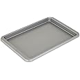 KitchenAid 9x13in Nonstick Aluminized Steel Baking Sheet, Contour Silver