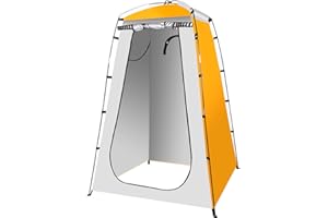 QDRECLOD Quick Set Up Outdoor Shower Tent for Camping, Instant Privacy Tent for Beach, Portable Changing Dressing Room Bathroom with Pegs, Poles, Ropes, and Storage Bag - 47.2X47.2X70.8 Inches