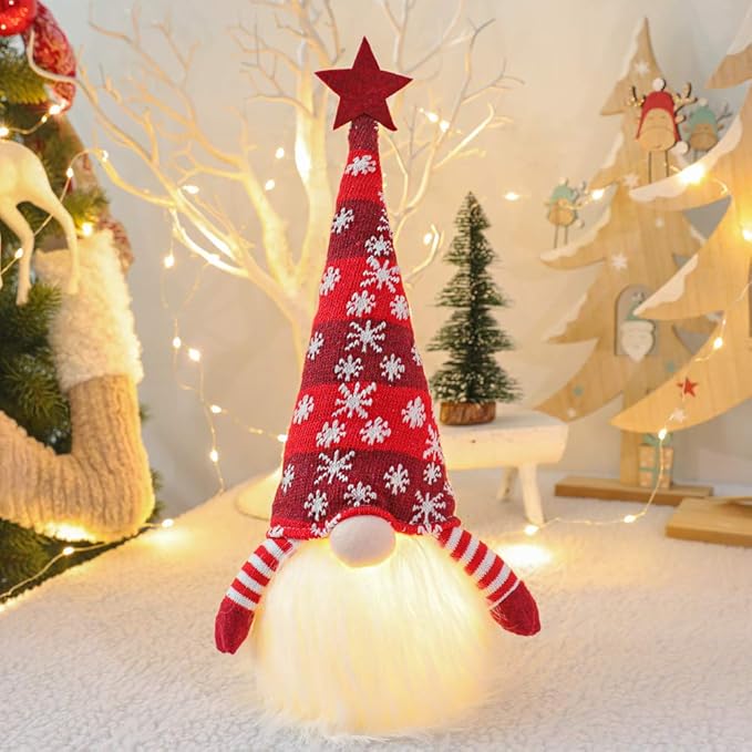 Cadeaux Scandinaves Nain Pour Enfants Famille Paques Noel Decoration De Noel Led Gnome Lights 41 Cm De Haut Pere Noel Suedois Santa Tomte Gnome Emballage Festif Domire Gnome Noel Noel Cuisine Et