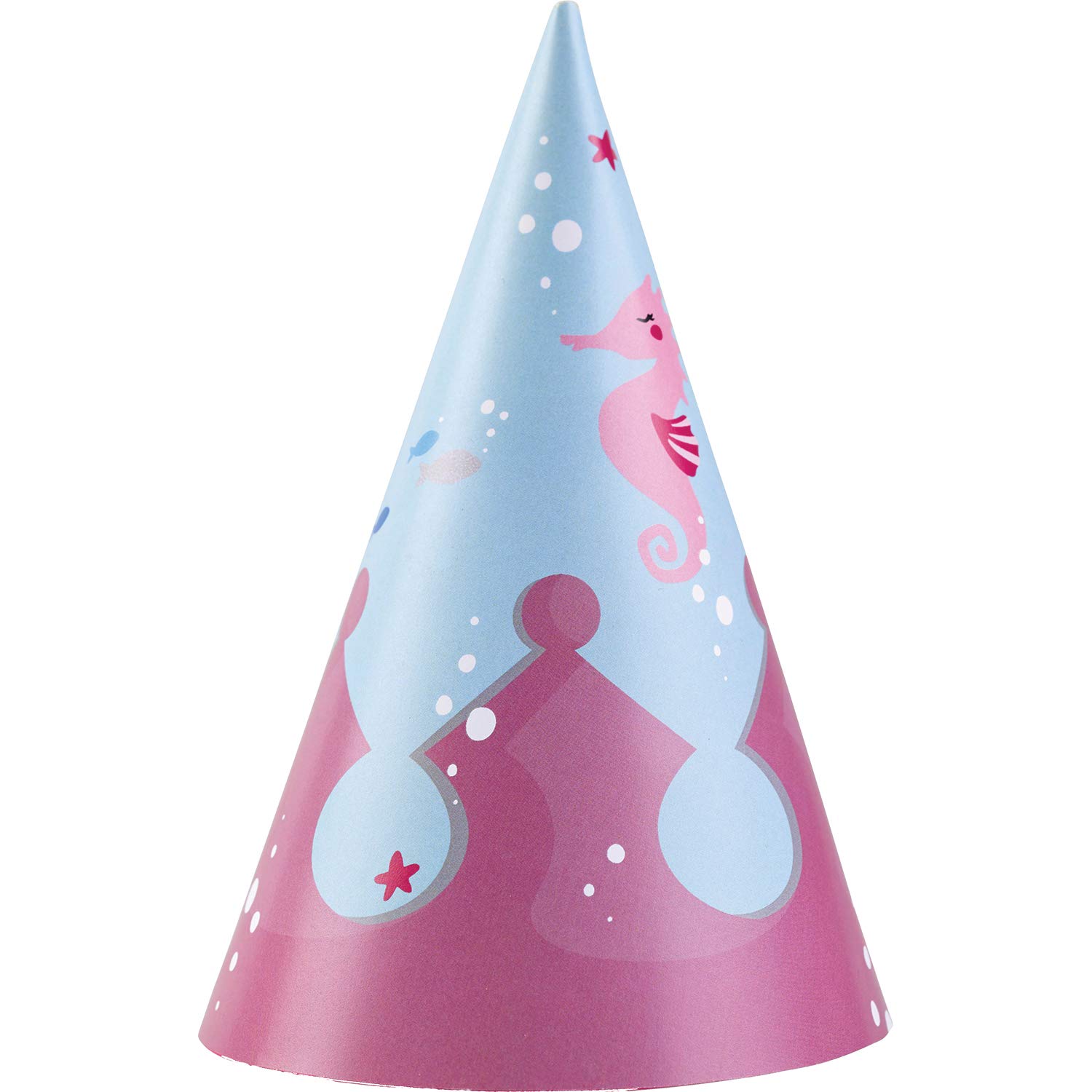 Amscan 9903051 8 Party Cone Hats Be A Mermaid