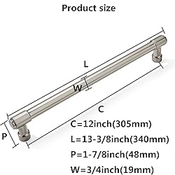 khtumeware Appliance Pulls Brushed Satin Nickel 12