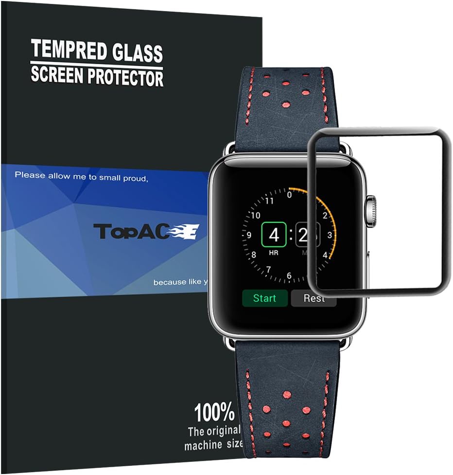 TopACE Apple Watch Series 3 42mm Pellicola Protettiva, Vetro Temperato Screen Protector Ultra