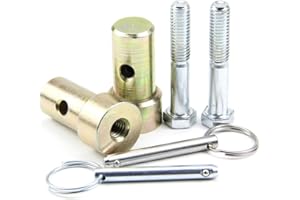 WSPEESI Upgraded for Tapco Brake Part #11398 - (2) Hemming Handle Plugs(2) 11397 - Pull Pins - 0.25in. x 1.25in. (2) 3/8-16 x 2-1/4" Bolts - Siding Brake Handle Parts