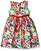 American Princess Big Girls' Strawberry Multi Check Shantung Dress