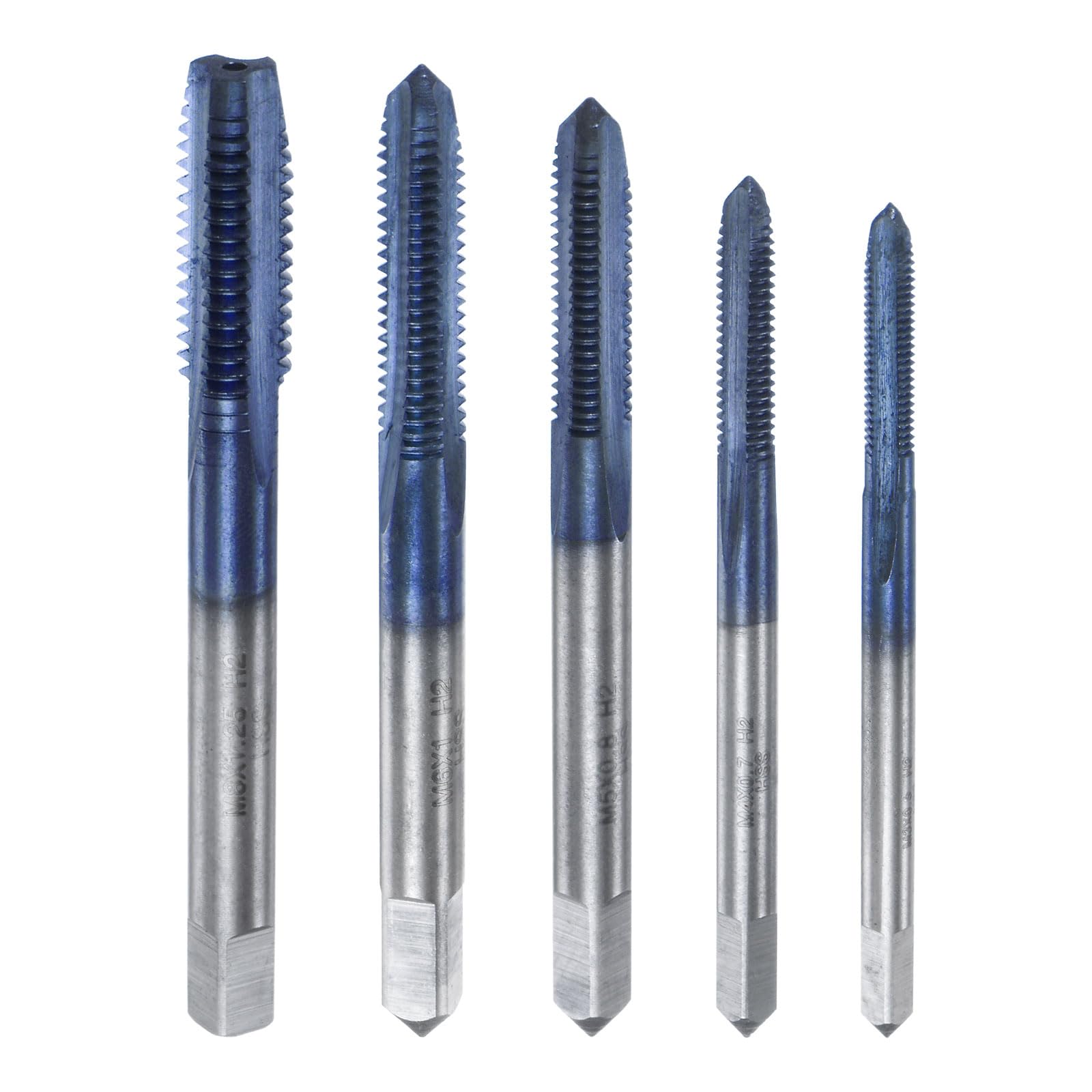 HARFINGTON 5pcs Metric Thread Tap Set M3 M4 M5 M6