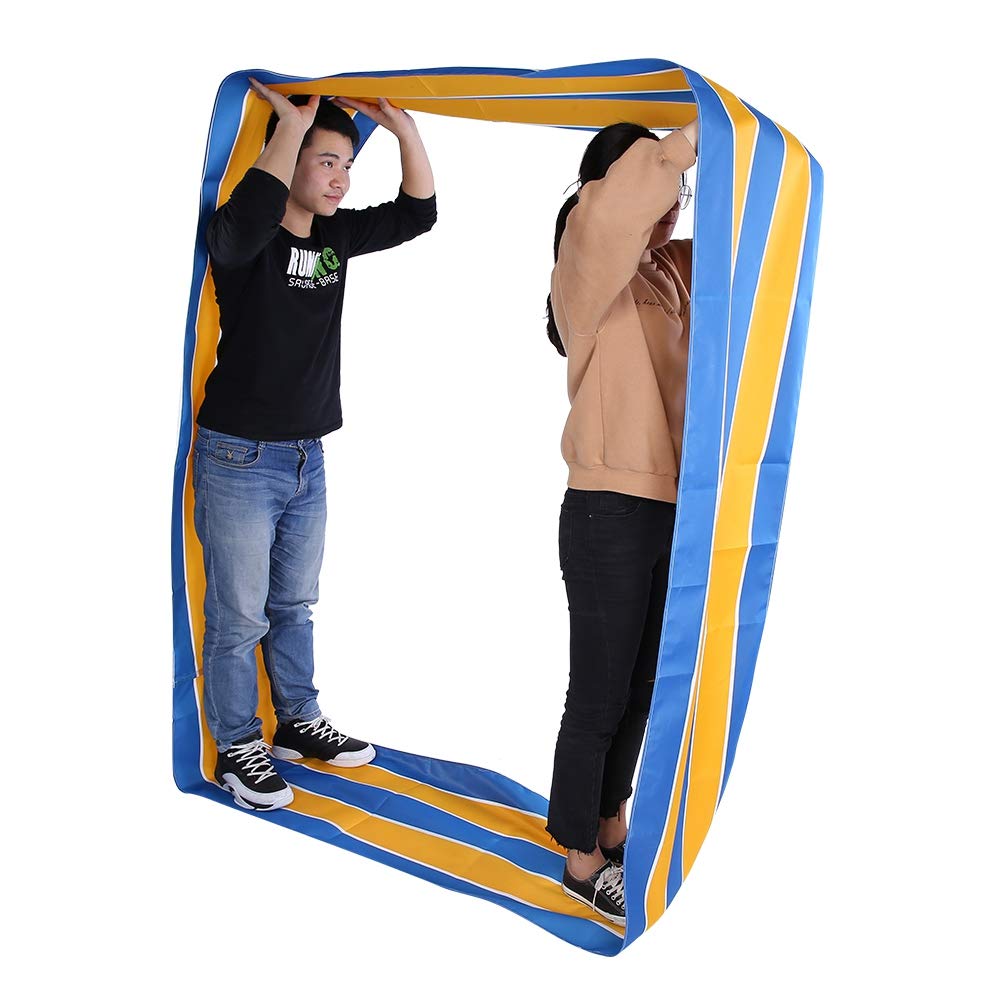 Teamwork Games Group Learning Activity Run Mat for Kids and Adults, Waterproof Oxford Cloth with Stripe Design, Enhance Sensory and Coordination Skills (6 meters circumference)