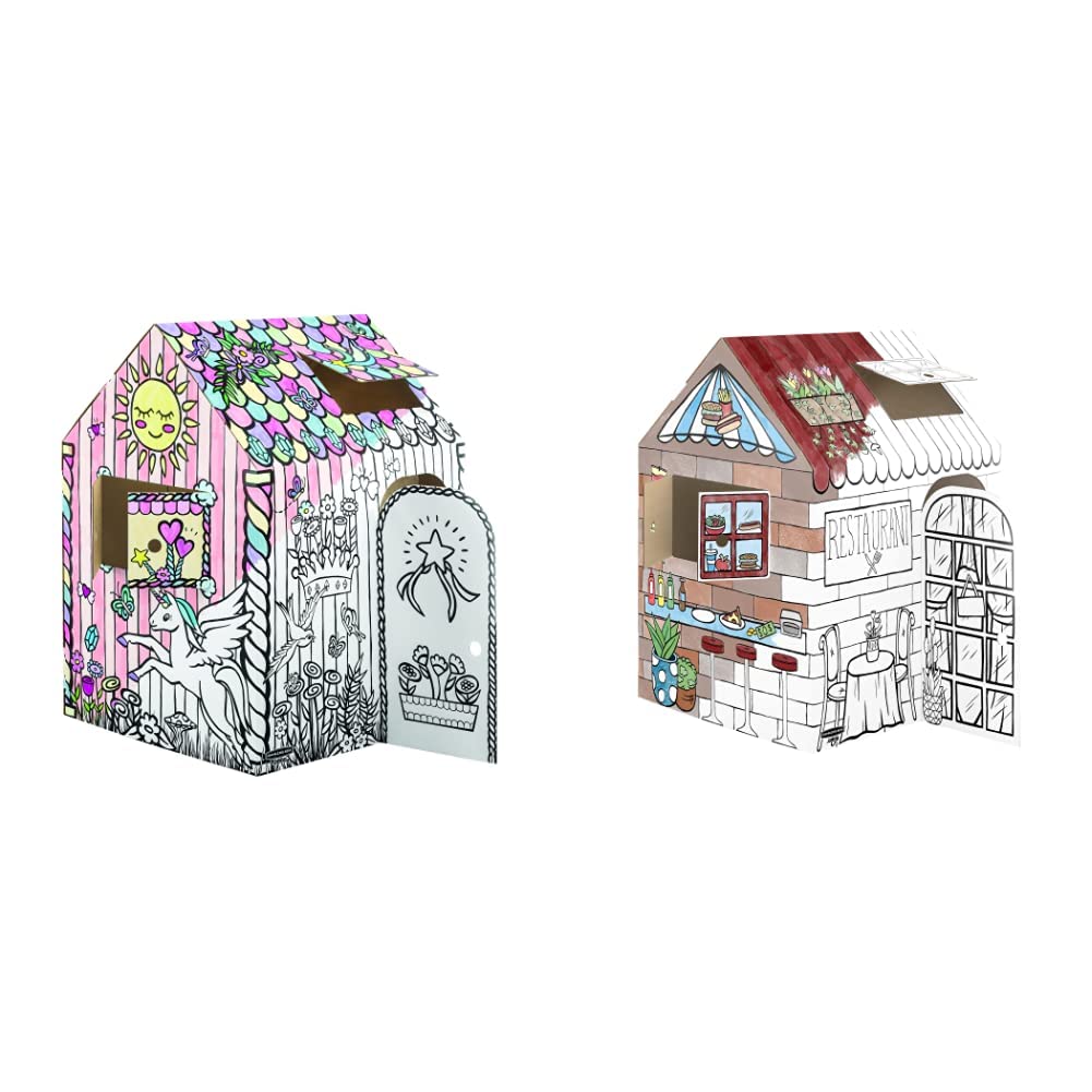 Bankers Box at Play Unicorn Playhouse, Cardboard Playhouse and Craft