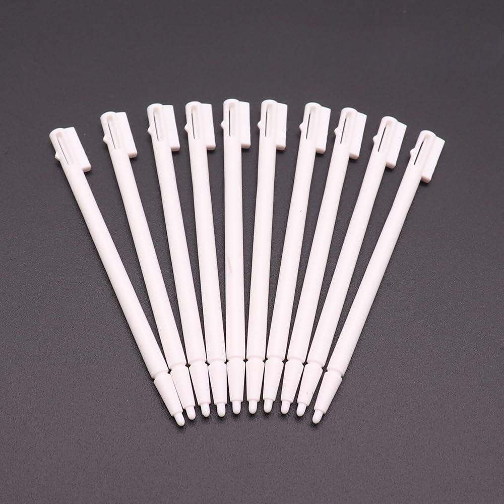 10pcs Touch Screen Stylus Pen Replacement for Nintend DS NDS Game Console Plastic Stylus Pen (White)