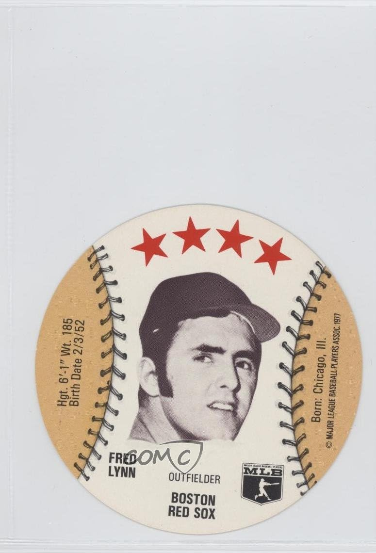 Fred Lynn (Baseball Card) 1977 MSA Discs - [Base] - Customized Sports Discs #FRLY
