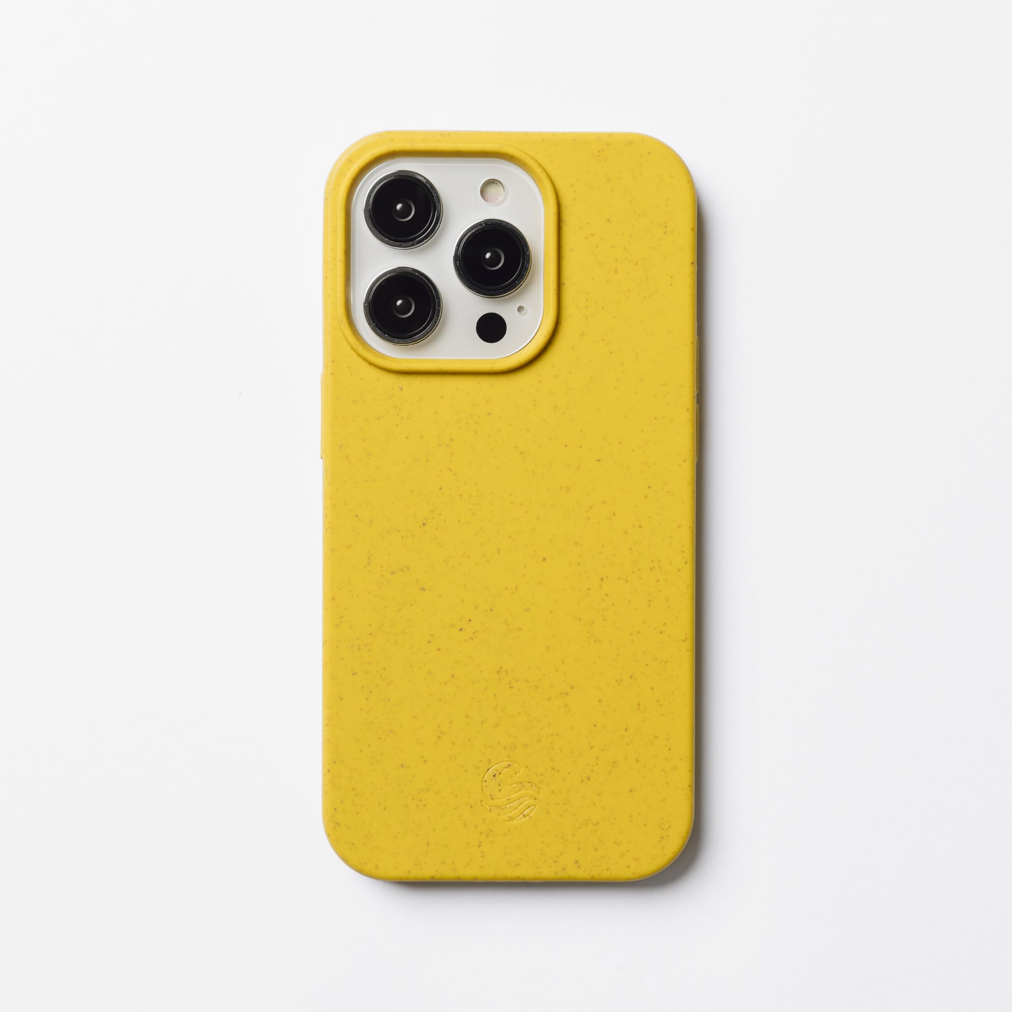 Wave Case iPhone 16 Pro Phone Case - Eco-Friendly Wheat Straw Phone Case with Shock-Absorbing Corners | 2mm Raised Lip | Ultra-Thin Design, 360° Protection | Yellow