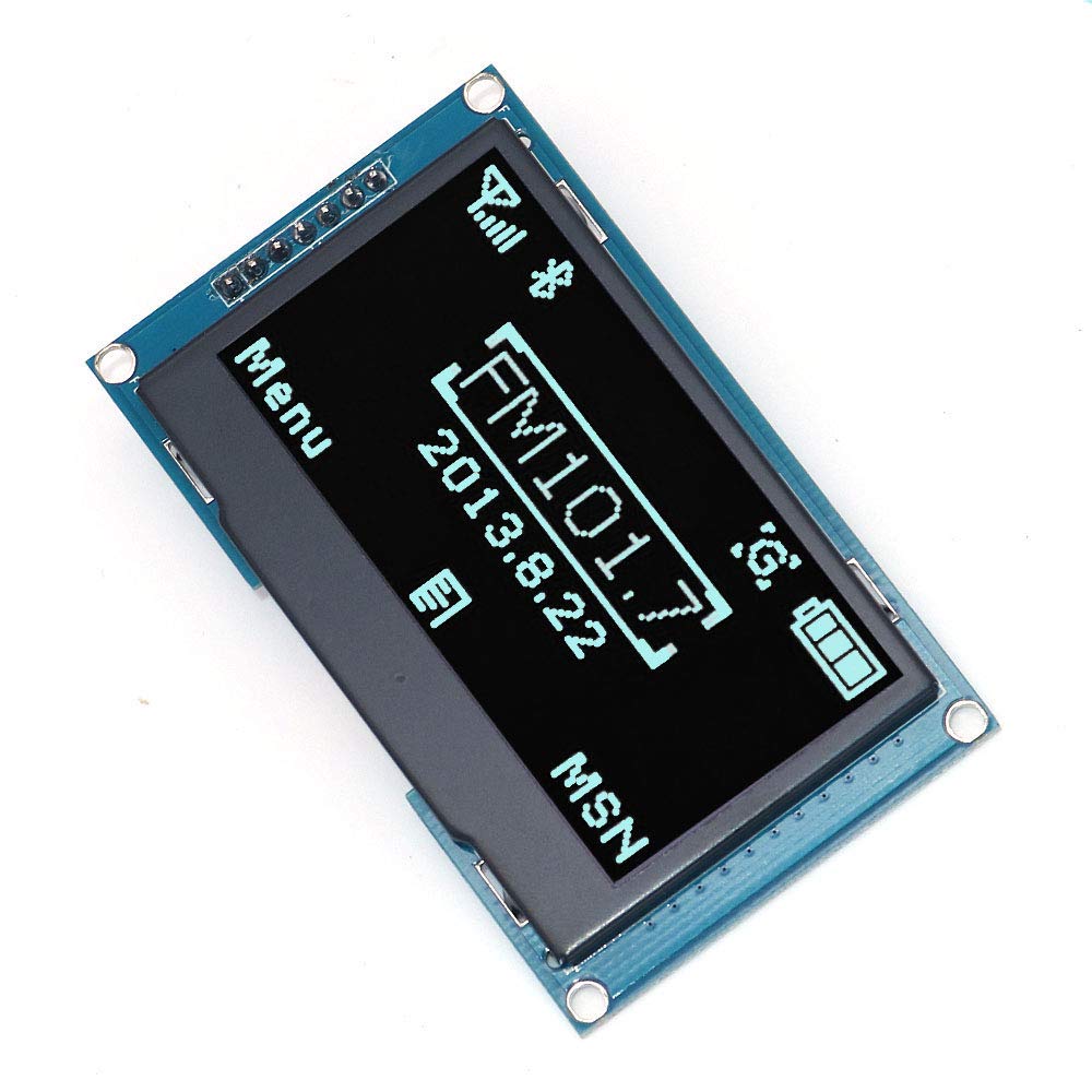 DollaTek 2.42 inch 128X64 OLED Display Module IIC I2C Serial Peripheral Interface - Blue font