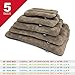 SportPet Designs Waterproof Pet Bed with Non Skid Bottom Fits Plastic Dog Kennel, 33 inch (CM-0353-CS01), Light brown