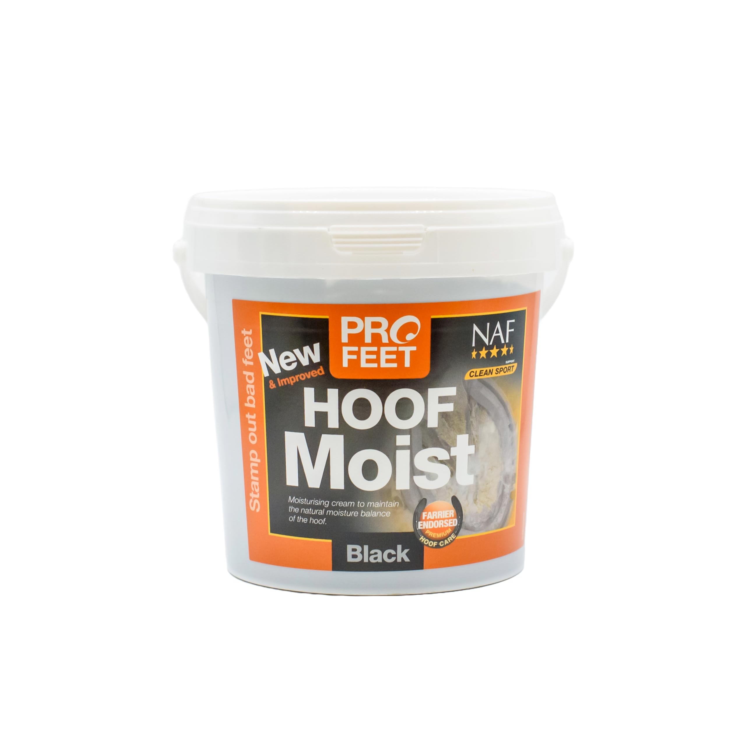 NAF Profeet Hoof Moist Black 900g – Daily Hoof Dressing for Horses – Hydrates & Protects Dry, Brittle Hooves – With Natural Oils & Biotin – Ideal for Dark Hooves