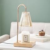 SHANNA Electric Candle Warmer Lamp Dimmable Timer 2 Bulbs Golden view 1