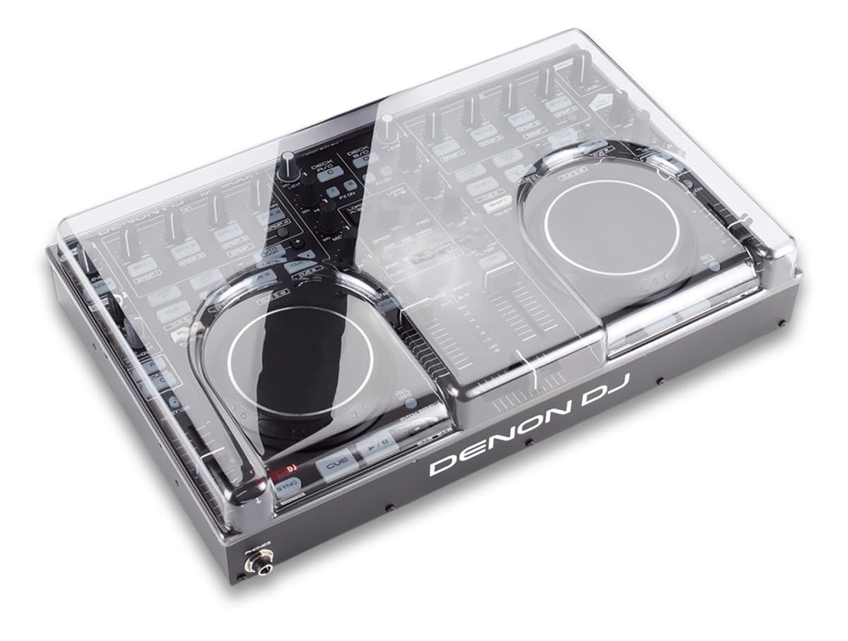 Decksaver Cover for Denon MC-3000 - Super-Durable Polycarbonate Protective lid in Smoked Clear Colour, Made in The UK - The DJs' Choice for Unbeatable Protection