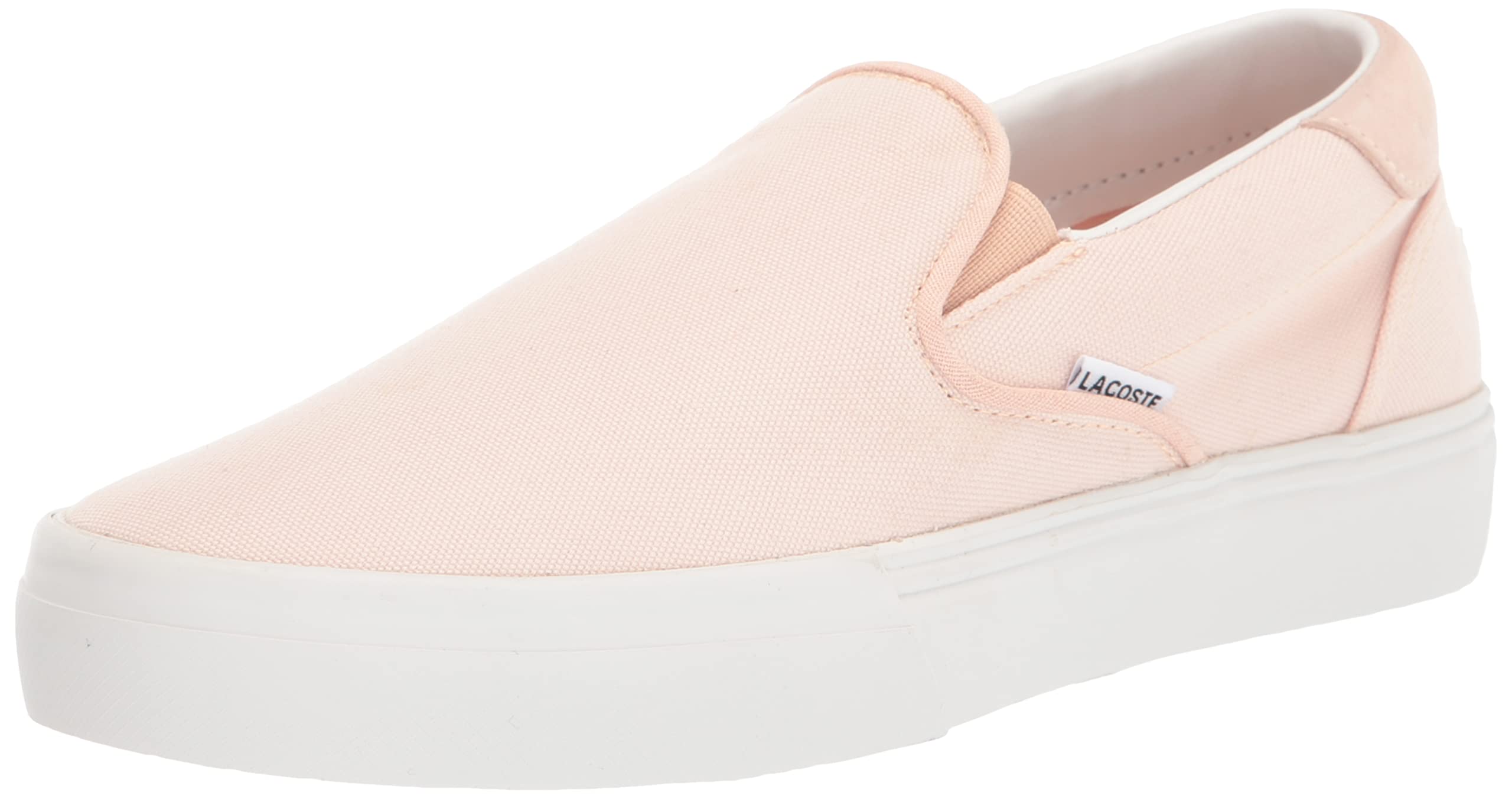 Lacoste Womens Jump Serve Sneaker, Light Pink/Off
