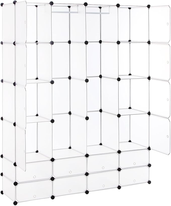 Songmics Armario de almacenaje de ropa Estantería por módulos